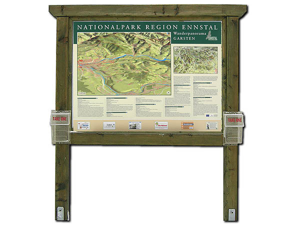 Info-Tafel (3D-Erlebniskarte Ennstal)